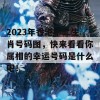 2023年香港十二生肖号码图，快来看看你属相的幸运号码是什么吧！