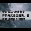 看过去1000期七星彩的开奖走势图表，看看有没有什么规律？