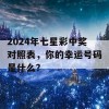 2024年七星彩中奖对照表，你的幸运号码是什么？