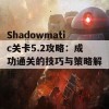 Shadowmatic关卡5.2攻略：成功通关的技巧与策略解析