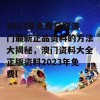 2023年免费获取澳门最新正品资料的方法大揭秘，澳门资料大全正版资料2023年免费l