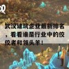 武汉建筑企业最新排名，看看谁是行业中的佼佼者和领头羊！