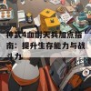 神武4血耐天兵加点指南：提升生存能力与战斗力