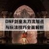 DNF剑皇太刀流加点与玩法技巧全面解析