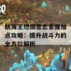 航海王燃烧意志索隆加点攻略：提升战斗力的全方位解析