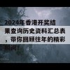 2024年香港开奖结果查询历史资料汇总表，带你回顾往年的精彩瞬间！