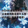 2024年新奥特开奖记录查询表会是什么样子的呢？快来看看吧！