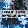 2023年626969澳彩资料：全面赛事分析与投注技巧提升投注成功率