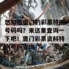 想知道奥门的彩票特别号码吗？来这里查询一下吧！奥门彩票资料特别号码查询