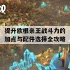 提升欧根亲王战斗力的加点与配件选择全攻略