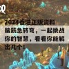 2024香港正版资料脑筋急转弯，一起挑战你的智慧，看看你能解出几个！