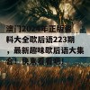 澳门2024年正版资料大全歇后语223期，最新趣味歇后语大集合！快来看看吧！