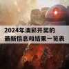 2024年澳彩开奖的最新信息和结果一览表