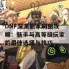 DNF深渊副本刷图攻略：新手与高等级玩家的最佳选择与技巧