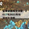 蓝拳刷图加点详解：2017与2021年玩法对比分析