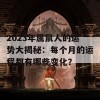 2023年属鼠人的运势大揭秘：每个月的运程都有哪些变化？