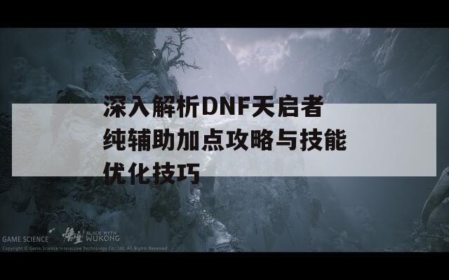 深入解析DNF天启者纯辅助加点攻略与技能优化技巧