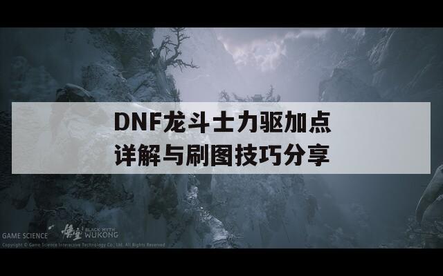 DNF龙斗士力驱加点详解与刷图技巧分享