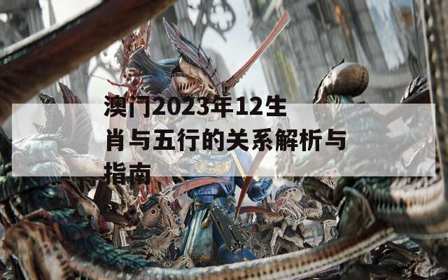 澳门2023年12生肖与五行的关系解析与指南