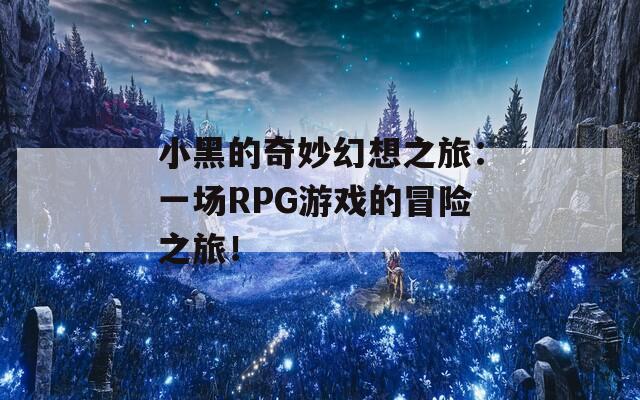 小黑的奇妙幻想之旅：一场RPG游戏的冒险之旅！