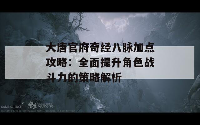 大唐官府奇经八脉加点攻略：全面提升角色战斗力的策略解析