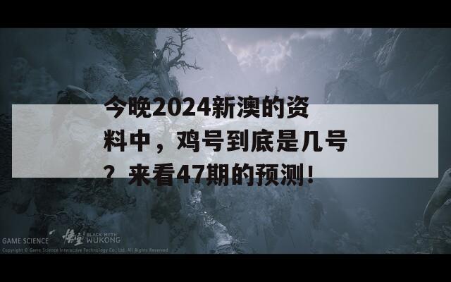 今晚2024新澳的资料中，鸡号到底是几号？来看47期的预测！