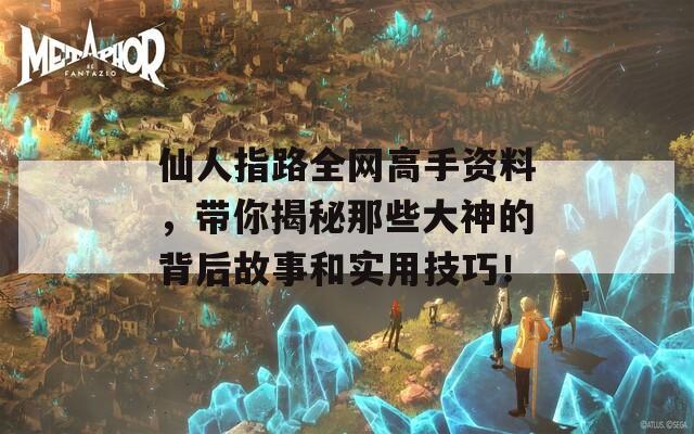 仙人指路全网高手资料，带你揭秘那些大神的背后故事和实用技巧！