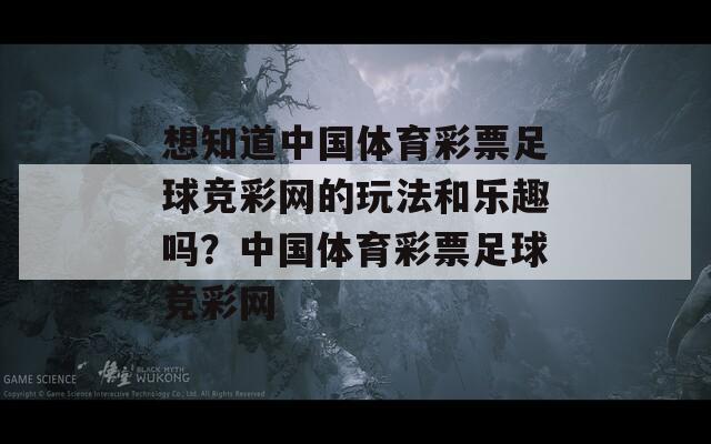 想知道中国体育彩票足球竞彩网的玩法和乐趣吗？中国体育彩票足球竞彩网