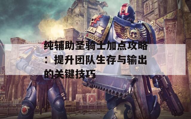 纯辅助圣骑士加点攻略：提升团队生存与输出的关键技巧