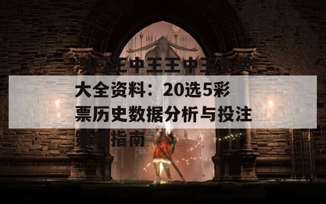 澳门王中王王中王免费大全资料：20选5彩票历史数据分析与投注策略指南