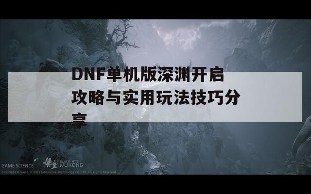 DNF单机版深渊开启攻略与实用玩法技巧分享