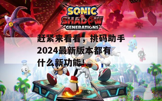 赶紧来看看，挑码助手2024最新版本都有什么新功能！