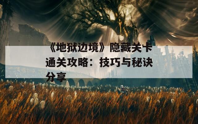 《地狱边境》隐藏关卡通关攻略：技巧与秘诀分享