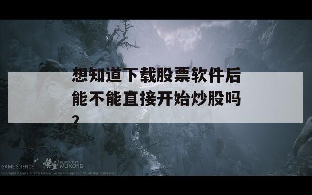 想知道下载股票软件后能不能直接开始炒股吗？