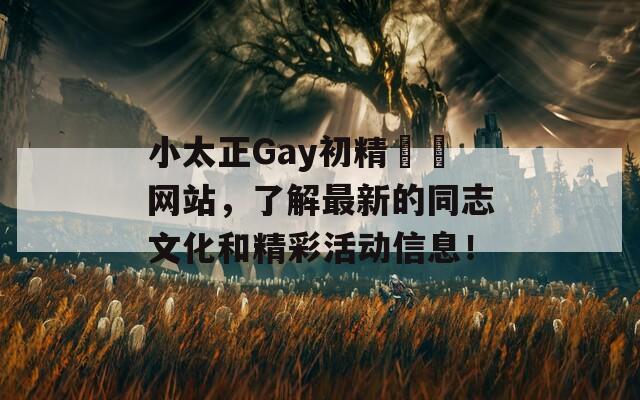 小太正Gay初精❎❎网站，了解最新的同志文化和精彩活动信息！